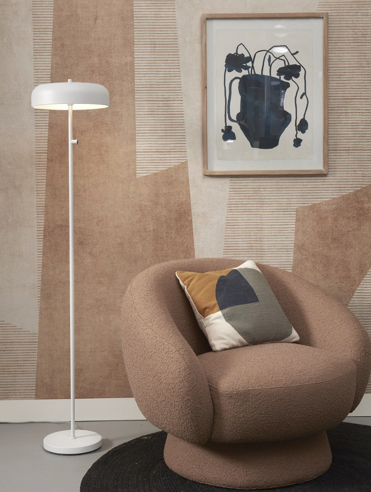 Vloerlamp Porto - Wit - Ø30cm - depauwwonen