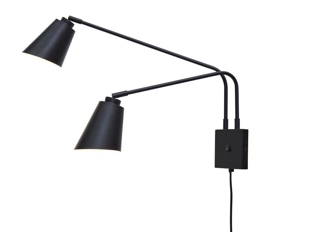Wandlamp Bremen - Zwart - 130x49cm - 2L by it's about RoMi