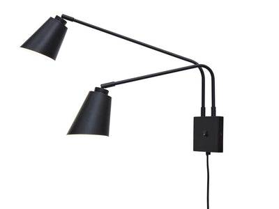 Wandlamp Bremen - Zwart - 130x49cm - 2L by it's about RoMi