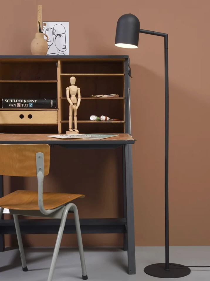 Vloerlamp Marseille - Zwart - 40x25x141cm by it's about RoMi