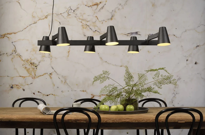 Hanglamp ijzer Biarritz verstelbaar zwart by it's about RoMi