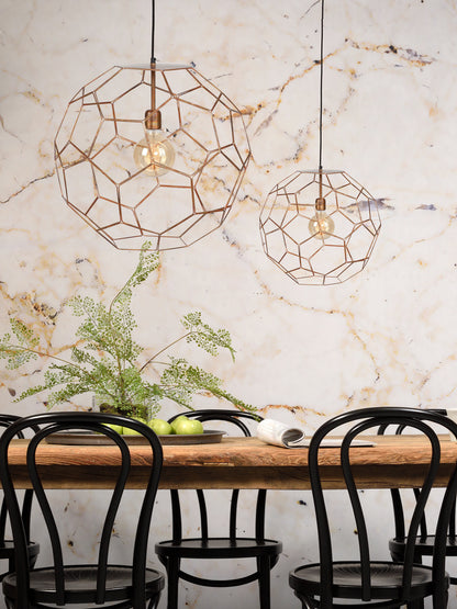 Hanglamp draadijzer Marrakesh koper L - depauwwonen