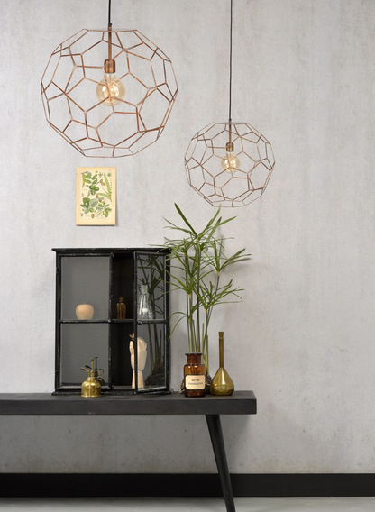 Hanglamp draadijzer Marrakesh koper L - depauwwonen