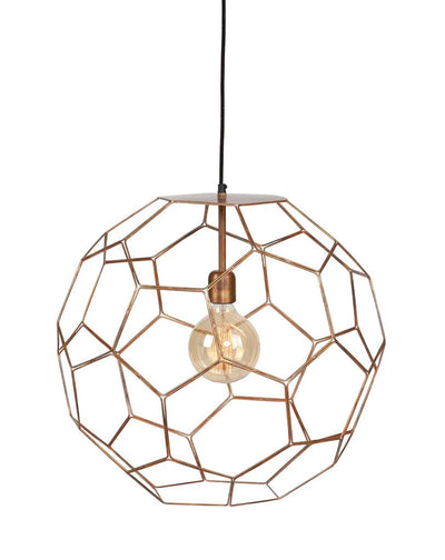 Hanglamp draadijzer Marrakesh koper S by it's about RoMi