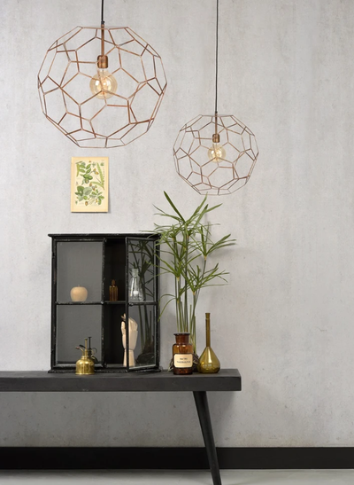 Hanglamp draadijzer Marrakesh koper S by it's about RoMi