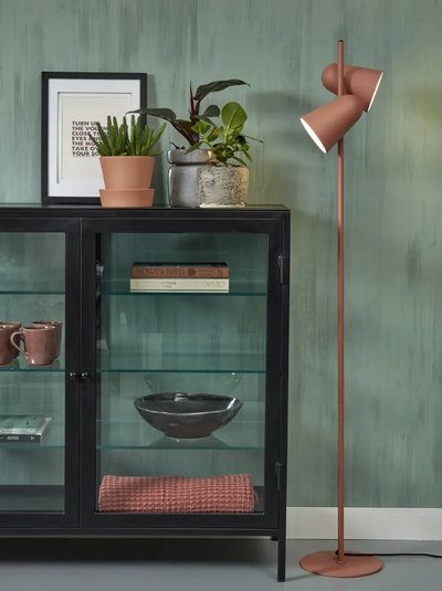 Vloerlamp ijzer Salamanca 2-kap - terra by it's about RoMi