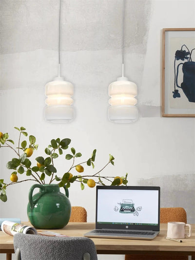Pendellamp Verona - Wit - 15x15x30cm by it's about RoMi