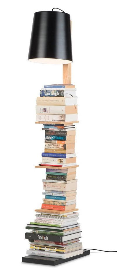 Vloerlamp Cambridge voor boeken - naturel/zwart by it's about RoMi