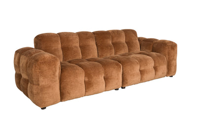 Bankstel Hackman 3-Seater Velours Cognac by Dutchbone