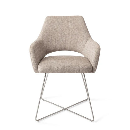 Yanai Eetkamerstoel - Cross Steel - depauwwonen