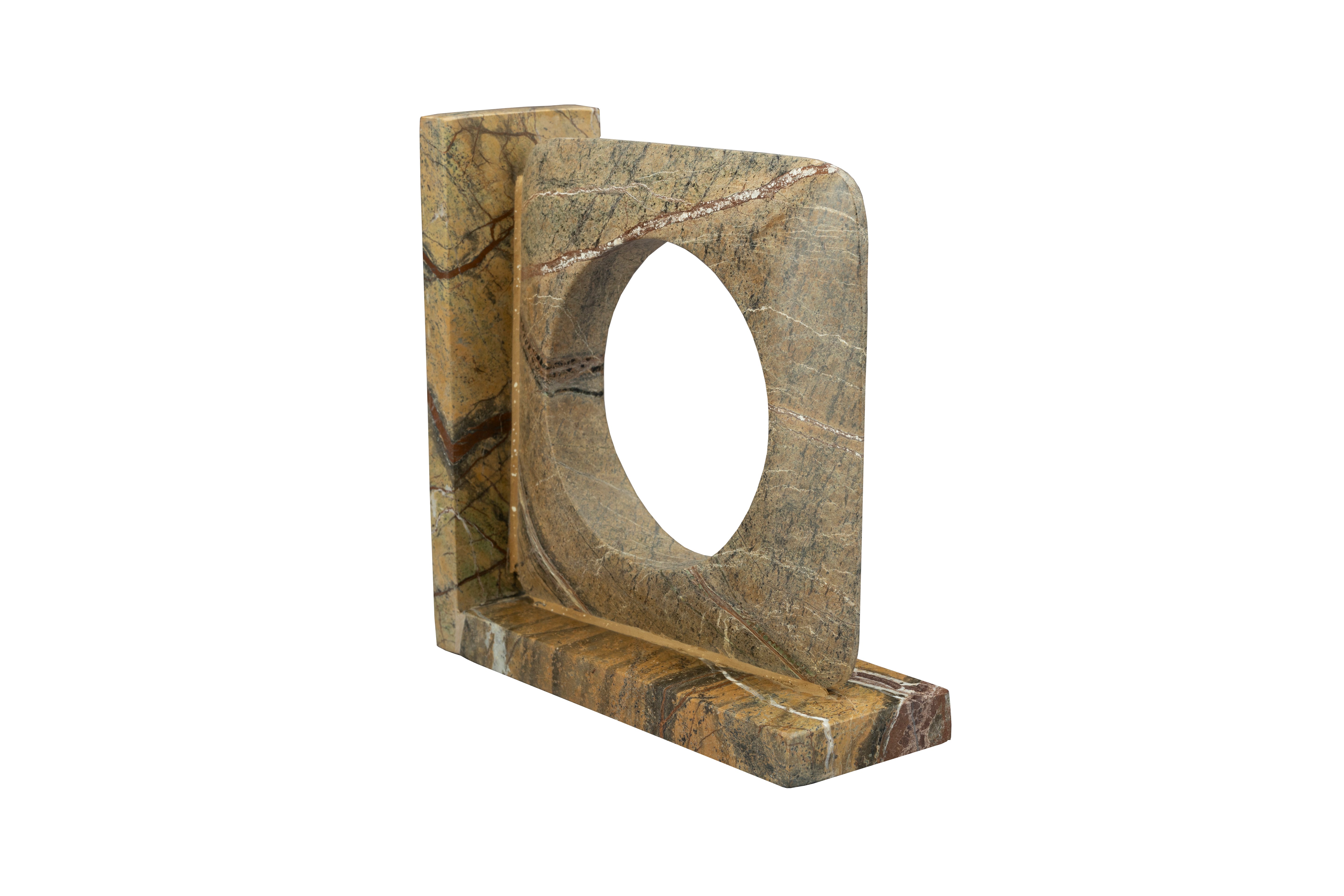 Book End Satpura Brown Marble (Set of 2)