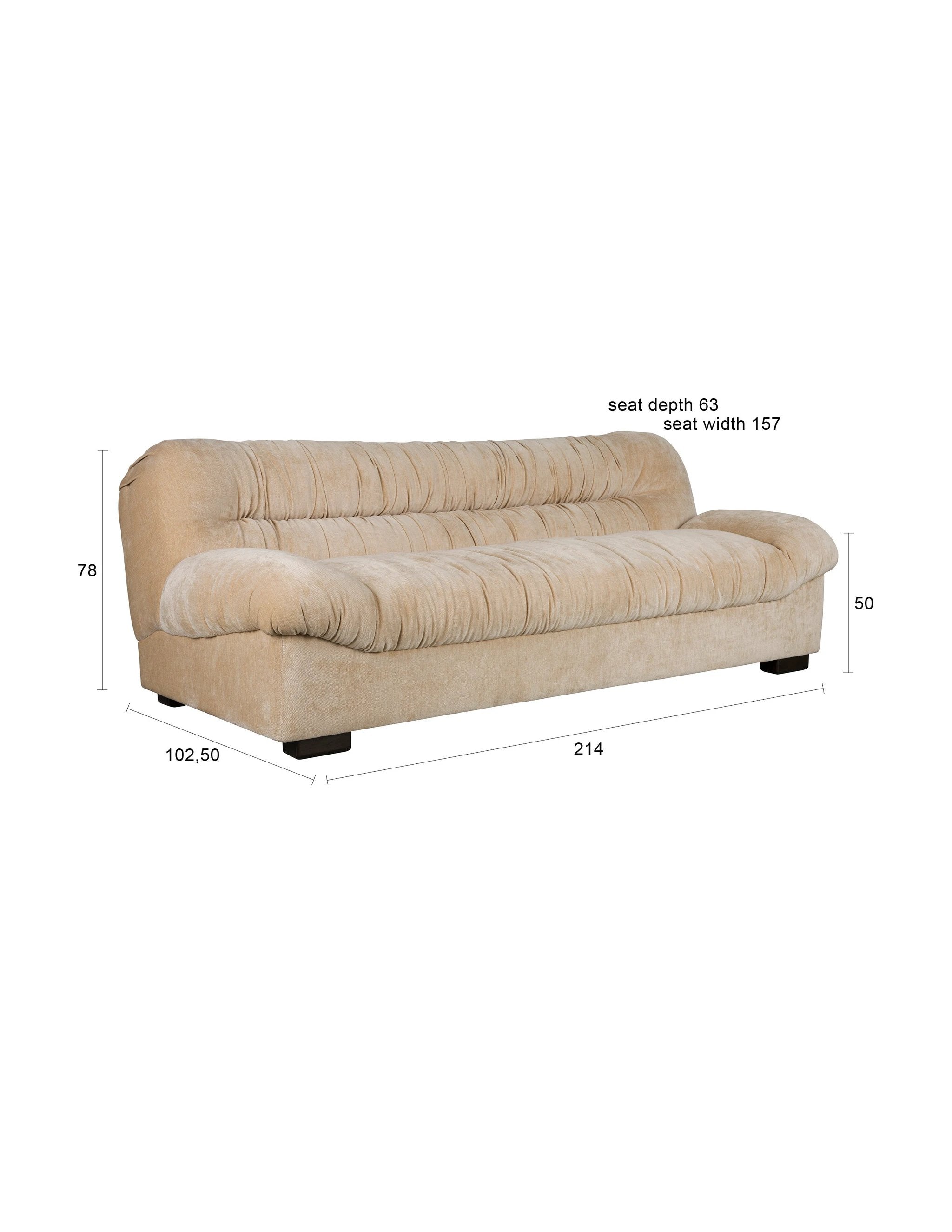 Bankstel Douglas Beige by Dutchbone