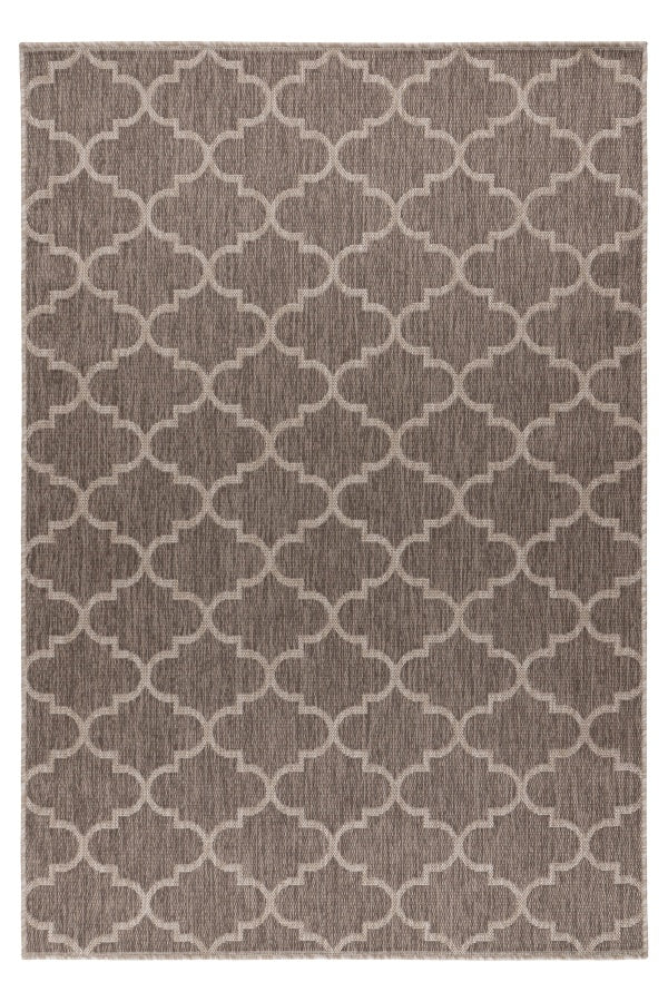 Binnen/buiten Vloerkleed Casa 604 Taupe - 3 maten - depauwwonen