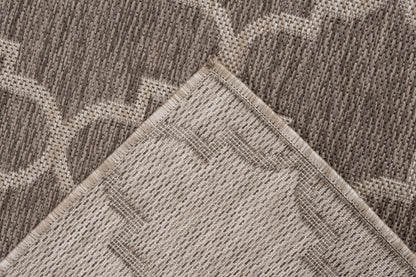 Binnen/buiten Vloerkleed Casa 604 Taupe - 3 maten - depauwwonen