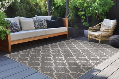 Binnen/buiten Vloerkleed Casa 604 Zilver - 3 maten - depauwwonen