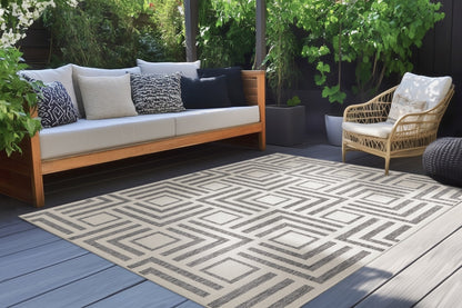 Binnen/buiten Vloerkleed Casa 608 Ivoor - 3 maten - depauwwonen