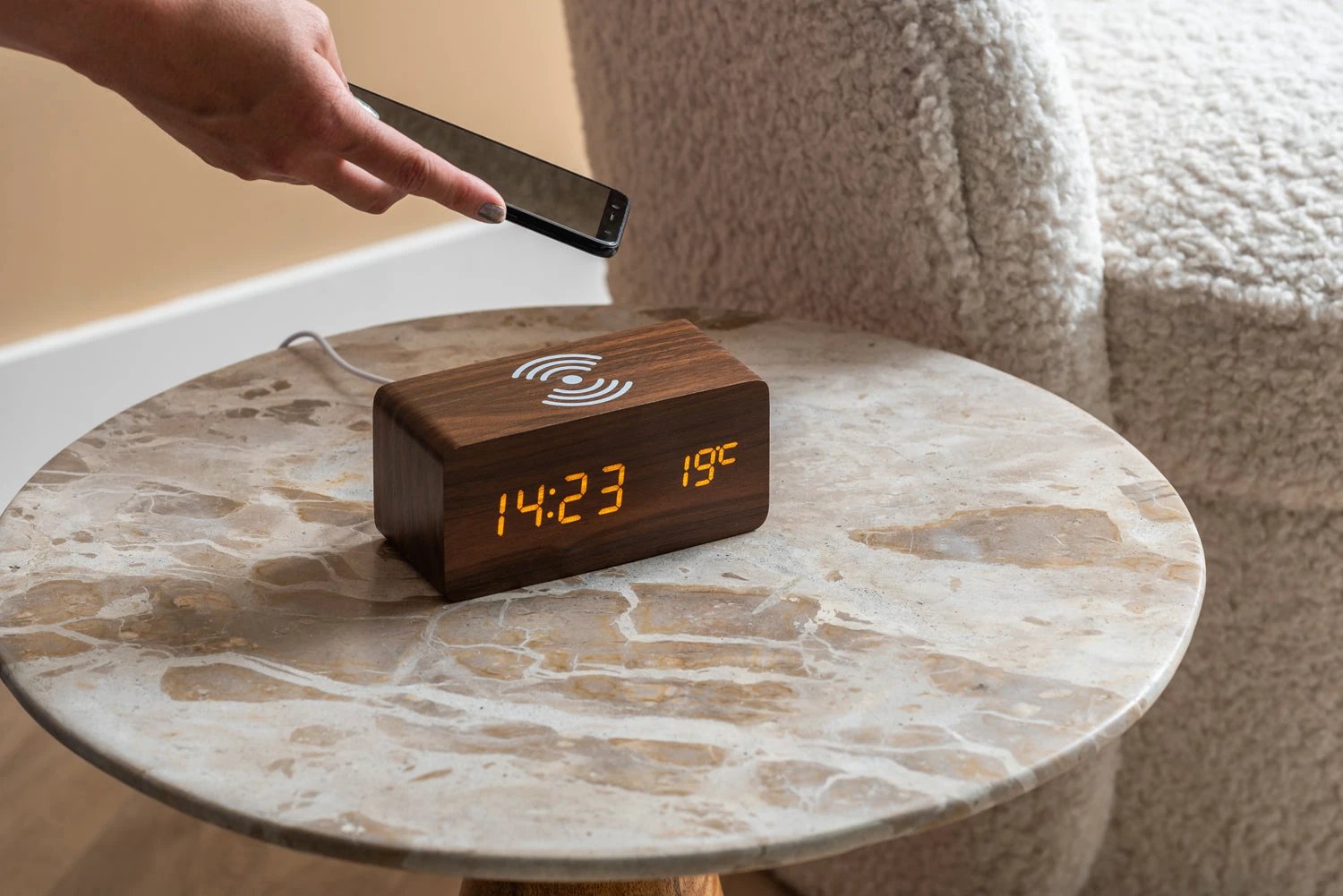 Bijzettafel Force - Bruin - Ø40cm by Leitmotiv