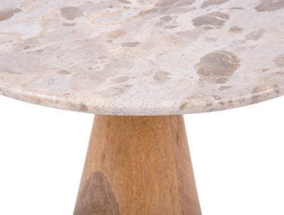 Bijzettafel Force Wide - Bruin - Ø50cm by Leitmotiv