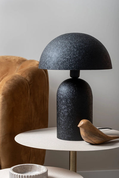 Tafellamp Boaz Large - Zwart - 31x31x43cm by Leitmotiv