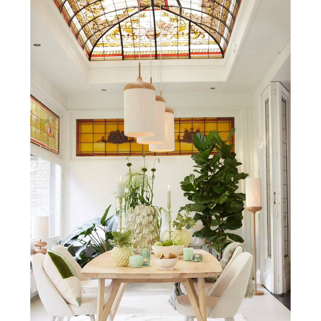 Hanglamp Dania - Naturel/Crème - 90x22x32cm - 3L - depauwwonen