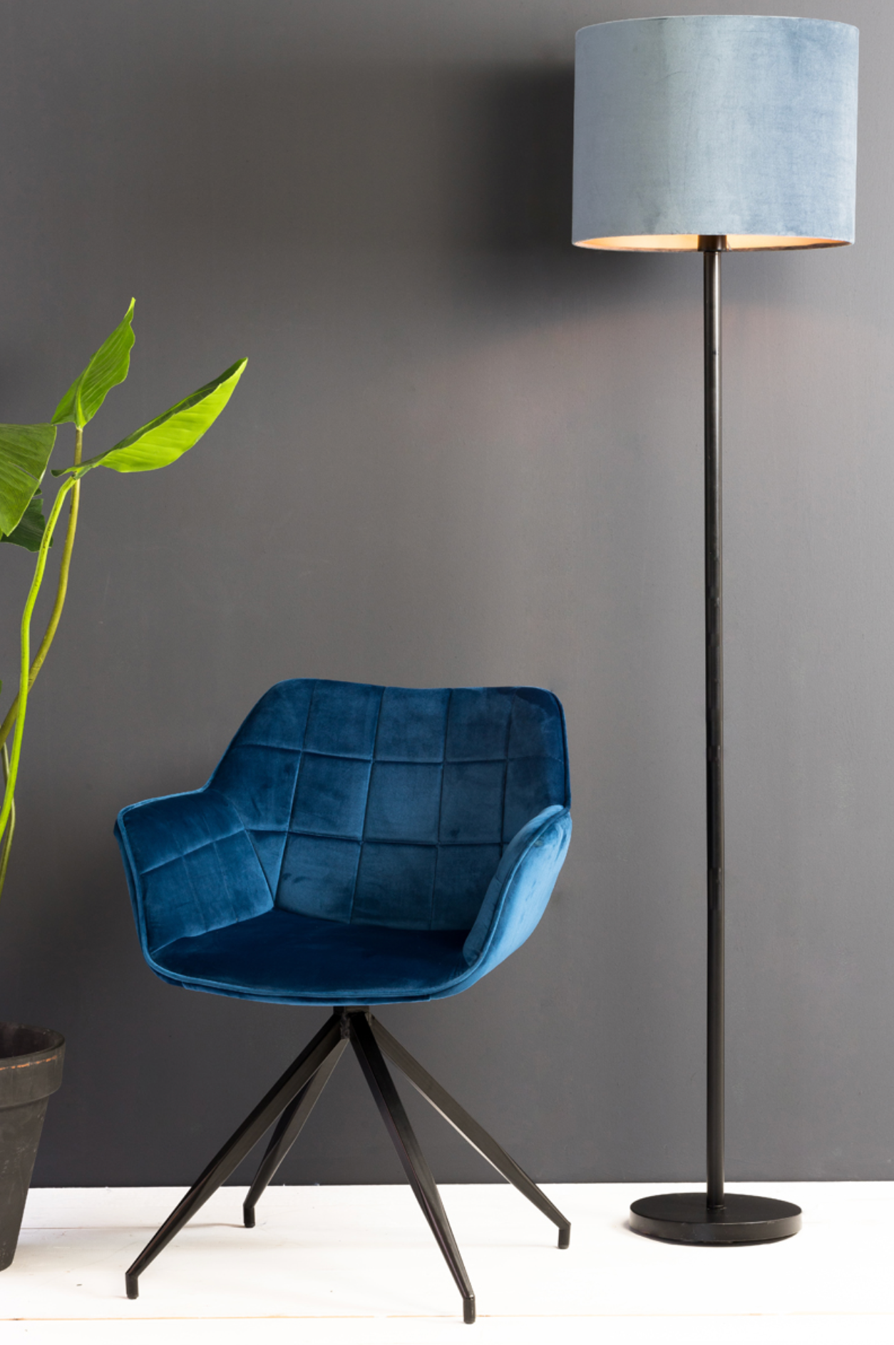 Cilinder Lampenkap Petrol Blauw in 4 Maten - depauwwonen