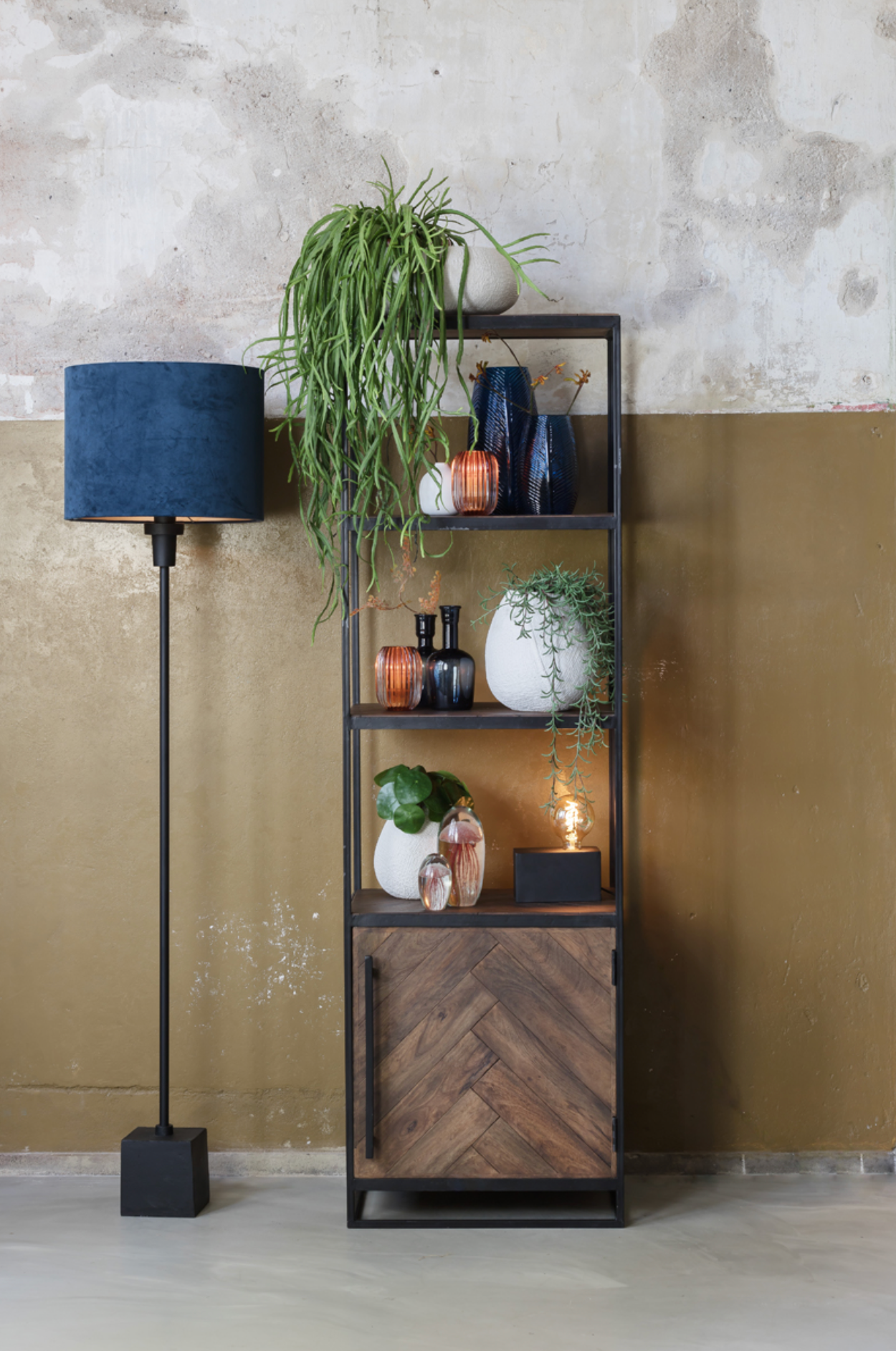 Cilinder Lampenkap Petrol Blauw in 4 Maten - depauwwonen