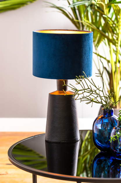 Cilinder Lampenkap Petrol Blauw in 4 Maten - depauwwonen