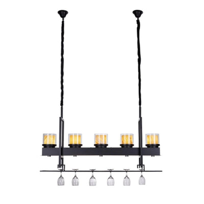 Hanglamp Albast met Wijnglazenhouder by LightDesign