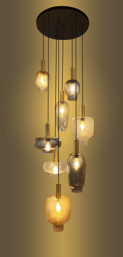 Hanglamp Storm Getrapt - 8L - depauwwonen