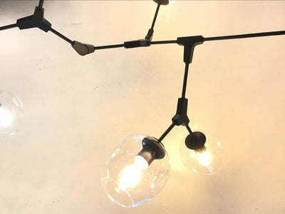 Hanglamp Jonah 9L Zand Nikkel Frame by LightDesign