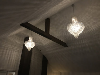 Kroonluchter Catharina chroom in meerdere maten - depauwwonen