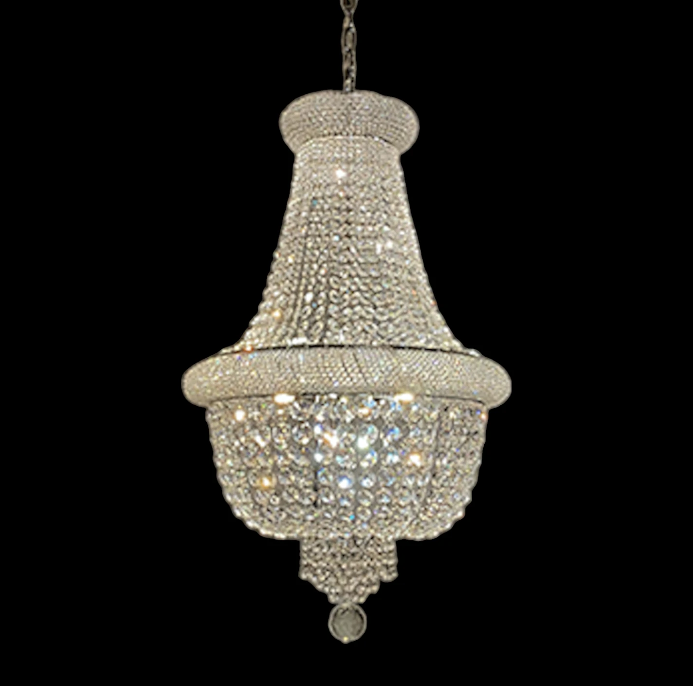 Kroonluchter Margaretha chroom in meerdere maten by LightDesign