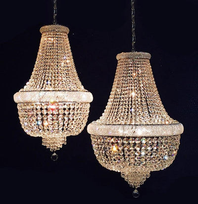 Kroonluchter Margaretha chroom in meerdere maten by LightDesign