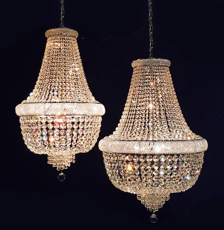 Kroonluchter Margaretha chroom in meerdere maten by LightDesign