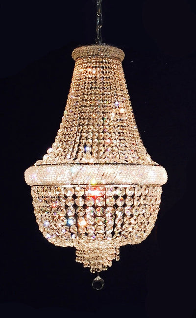 Kroonluchter Margaretha chroom in meerdere maten by LightDesign