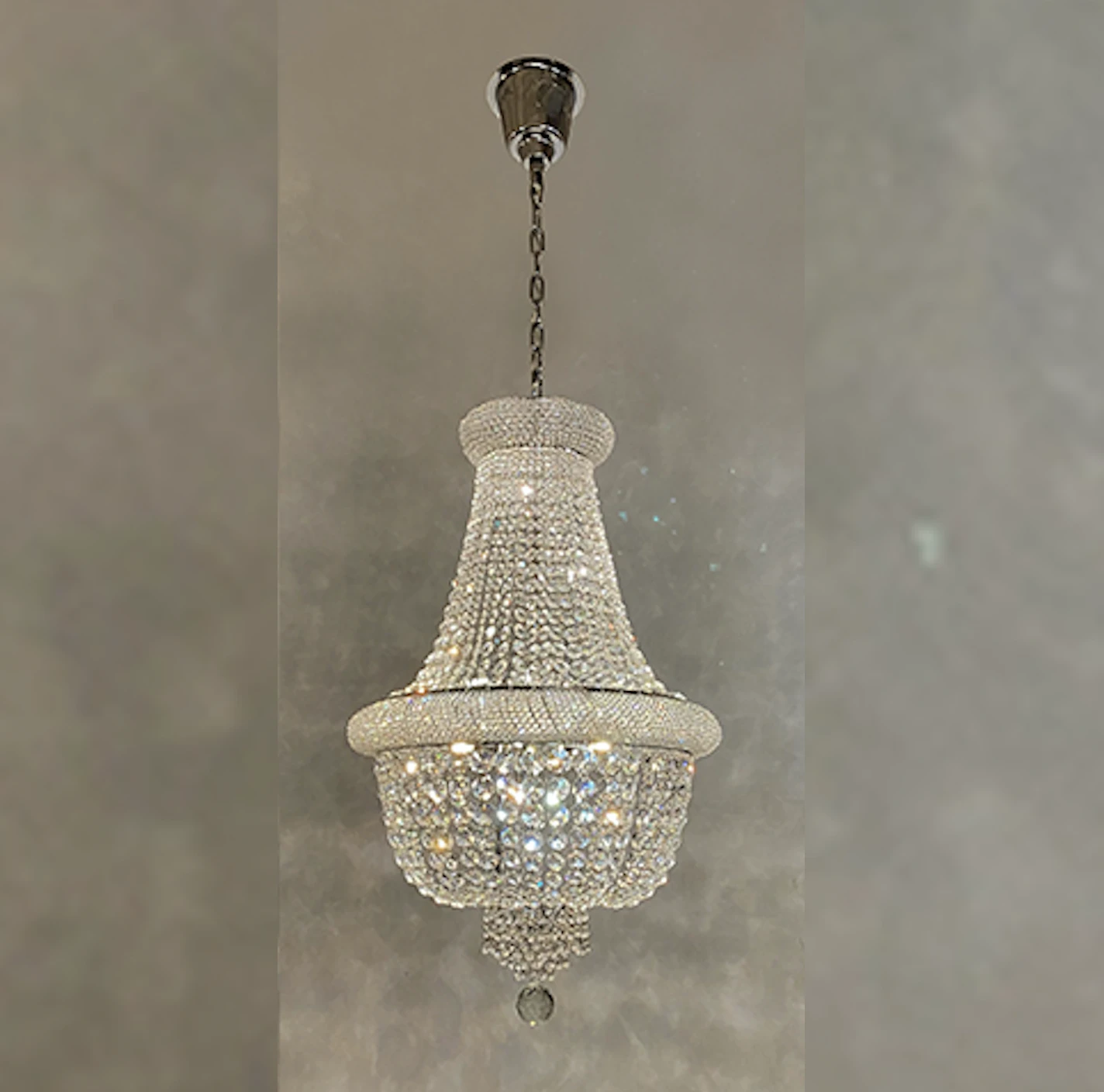 Kroonluchter Margaretha chroom in meerdere maten by LightDesign