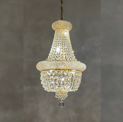 Kroonluchter Margaretha goud in 4 diameters by LightDesign