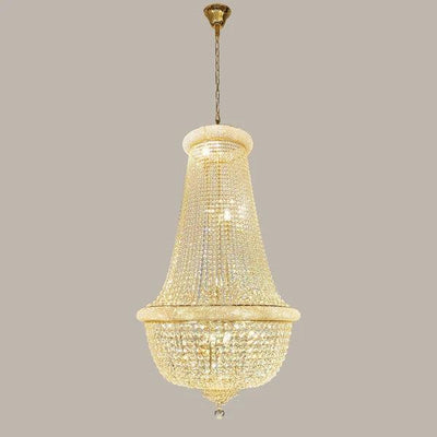Kroonluchter Margaretha goud in 4 diameters by LightDesign