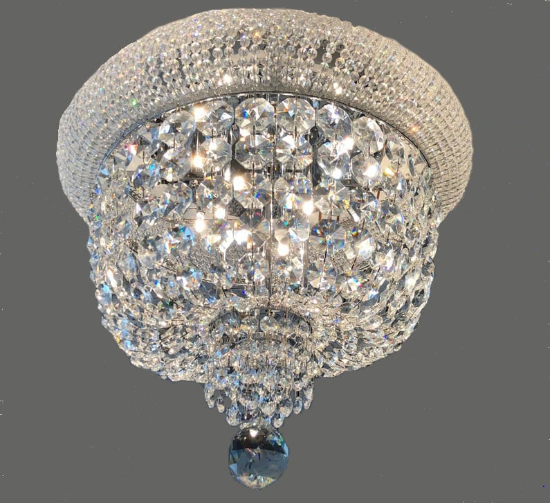 Kroonluchter Plafonnière Margaretha  - Chrome - depauwwonen