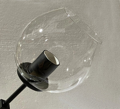 Vloerlamp Graham 3L Zwart frame - 3 glas keuze - ledlampen inclusief by LightDesign