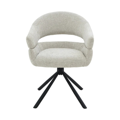 Draai-eetkamerstoel Linn Toffee (set van 2) by Livingfurn