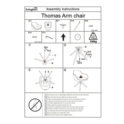 Draai-eetkamerstoel Thomas Brique (set van 2) - depauwwonen