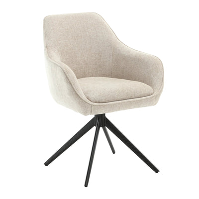 Draai-eetkamerstoel Thomas Toffee (set van 2) by Livingfurn