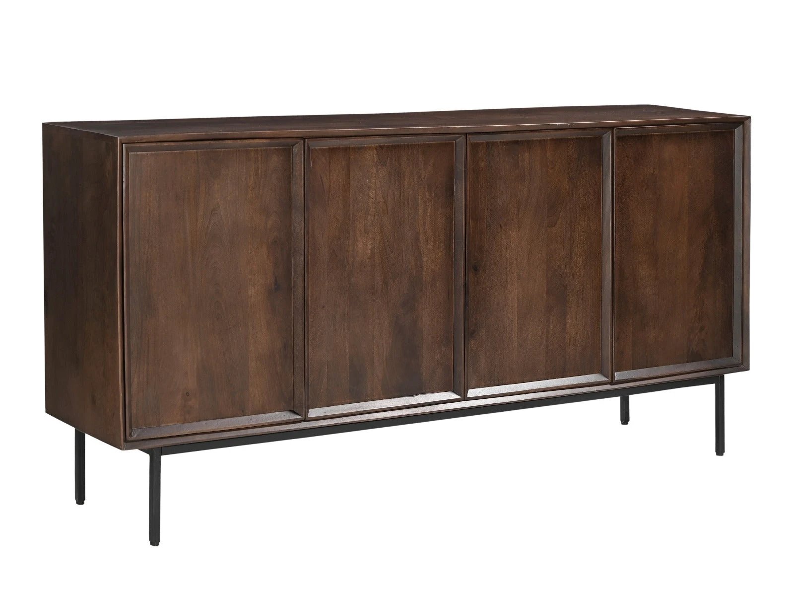 Bruine Ravenstein dressoir van Livingfurn met 180cm breedte, houten kast met laden en deuren, modern en stijlvol design.