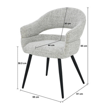 Eetkamerstoel Megan Bisque Oasis (set van 2) by Livingfurn