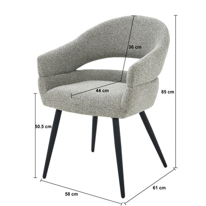 Eetkamerstoel Megan Taupe - depauwwonen