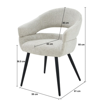 Eetkamerstoel Megan Toffee - depauwwonen