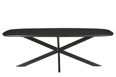 Eettafel Jesper Deens Ovaal Zwart 210cm by Livingfurn