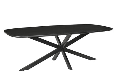 Eettafel Jesper Deens Ovaal Zwart 210cm by Livingfurn