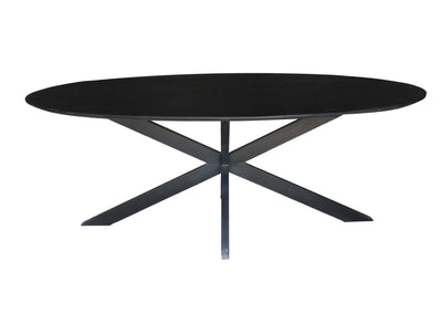 Eettafel Oslo Zwart Ovaal 210 cm by Livingfurn